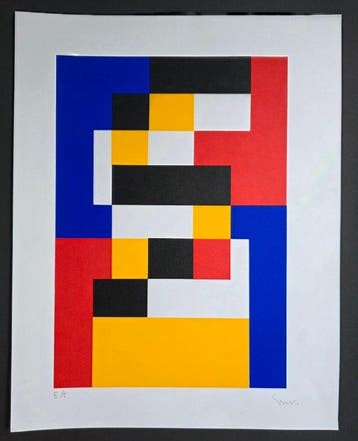Siep Van Den Berg (1913-1998) - Geometrische compositie