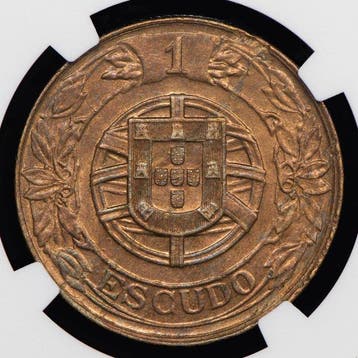 Portugal. Republic. 1 Escudo 1926 - NGC - MS 62 - Rara, Postzegels en Munten
