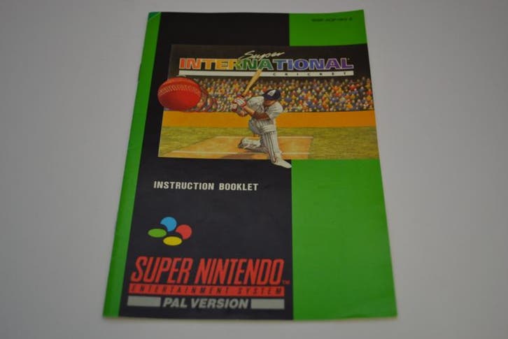 Super International Cricket (SNES UKV MANUAL), Games en Spelcomputers, Spelcomputers | Nintendo Consoles | Accessoires