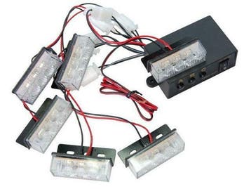 ORANJE 6 X 3 LED Flash zwaailicht 12V - flitser, Auto-onderdelen, Verzenden, Nieuw