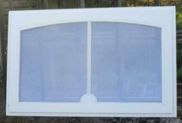 padoek, houten raam, chassis , venster 138 x 87  wit, 75 tot 150 cm, Deurkozijn, Nieuw, Ophalen of Verzenden