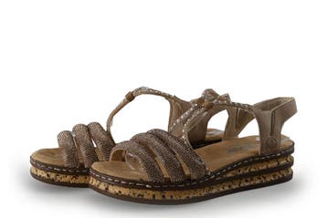 Rieker Sandalen in maat 36 Zilver, Verzenden, Sandalen of Muiltjes