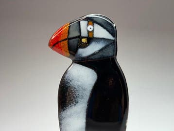 Studio Habrat - Beeldje - Puffin (2) - Glas
