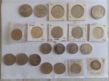 Russie. Lot of 20 coins and token, various Rouble