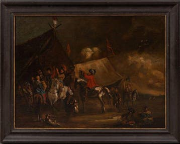 Philips Wouwerman (1619-1688), Kring van - Military
