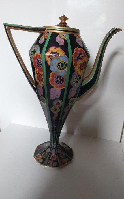 PULS - Koffiepot - Janus - Porselein - Grote Art Deco, Antiek en Kunst, Kunst | Designobjecten