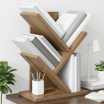 vidaXL Boomvormige boekenplank met 3 planken 30 x 18 x 40 cm, Verzenden, Nieuw