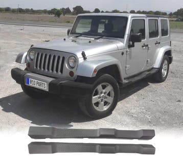 MARCHES-PIEDS JEEP WRANGLER 4P 07-17 NOIR, Autos : Pièces & Accessoires, Carrosserie & Tôlerie, Verzenden