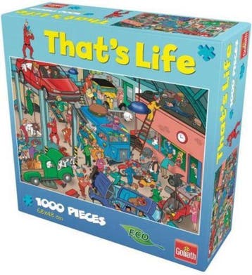 That's Life - 1000 Stukjes - Garage Puzzel, Hobby en Vrije tijd, Denksport en Puzzels, Verzenden, Nieuw