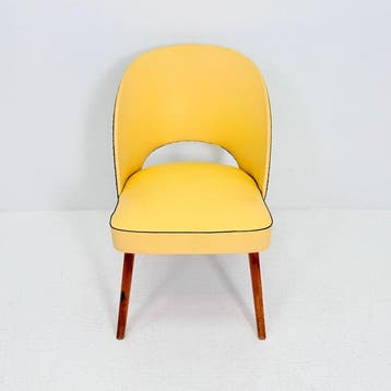 Chaise - Bois, Cuir synthétique - Chaise de style