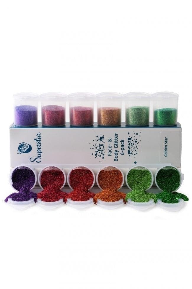 Gekleurde Glitters Regenboog 6st, Hobby en Vrije tijd, Feestartikelen, Nieuw, Verzenden
