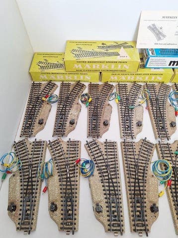 Märklin H0 - M - wissels en stootblokken - Voie ferrée pour