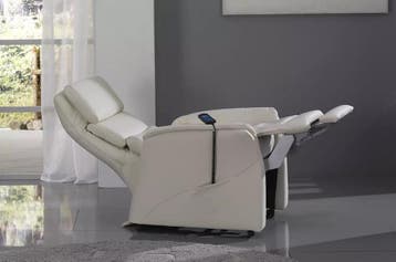 TOPAANBIEDING relaxfauteuil NIEUW echt leder met opstaphulp, Nieuw, Leer