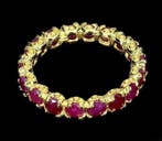 Zonder minimumprijs - Ring Geelgoud verguld over 925 zilver