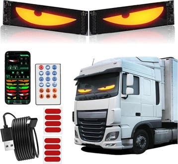 2x LED Duivelsoog Lichtborden 57% korting! Retour deal, Verzenden, Nieuw, Universele onderdelen