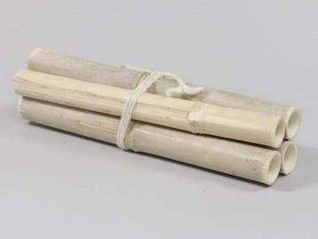 Bamboe stokken Naturel ca. 34 cm bundel 4 stuks, Nieuw