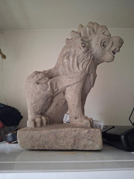 lion gardien - lave volcanique - Asie/Indonésie ? - XIXe, Antiquités & Art, Art | Art non-occidental