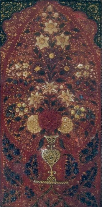 Qajar-bindplaat - Milieu van de negentiende eeuw
