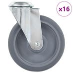 vidaXL 16 st Zwenkwielen met boutgaten 125 mm, Verzenden