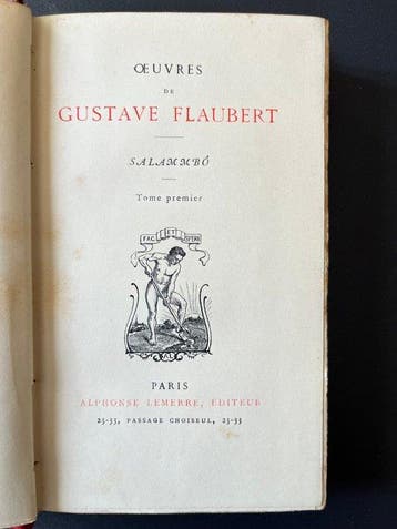 Gustave Flaubert - Salammbô – 2 volumes – belle reliure