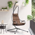 vidaXL Hangende ei-stoel Koffiebruin 94 x 107 x 196,5 cm, Verzenden, Nieuw