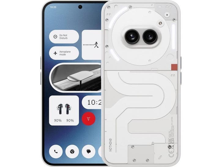 Nothing Phone (2a) - 8GB RAM - 128GB opslag - Wit, Telecommunicatie, Mobiele telefoons | Overige merken, Zo goed als nieuw, Verzenden