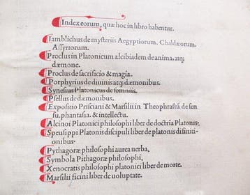 [Incunable] - Jamblichus / Manuzio / Ficino - Mysteriis