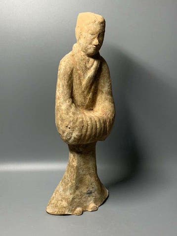 Oud-Chinees, Han-dynastie keramische figuur - 29 cm, Collections
