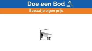 Bieden: Gessi square stainless steel chrome, Ophalen of Verzenden, Nieuw