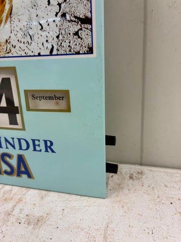 Calendrier publicitaire vintage de bière Dortmunder Hansa –