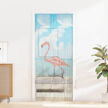 vidaXL Insect Deur Gordijn Meerkleurig 90 x 200 cm Bamboe, Verzenden, Nieuw