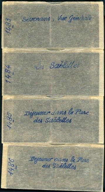 Photographe - Lot 28 négatifs stéréos plaque verre – Bessans