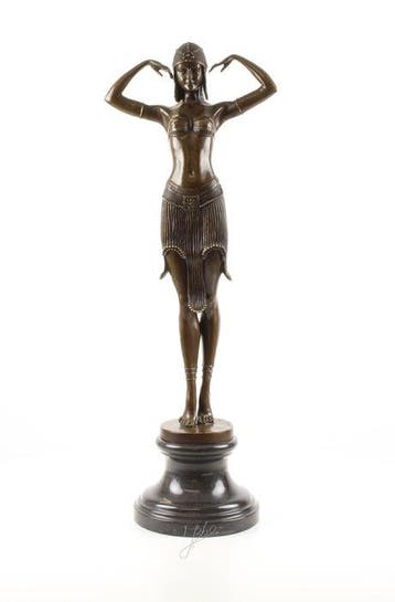 Sculpture, Large High-End Bronze Sculpture “Scarab Dancer” –, Antiquités & Art