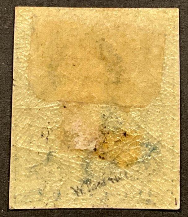 België 1849 - Leopold I - Epaulet 2 - 20c Blauw - positie 9, Timbres & Monnaies, Timbres | Europe | Belgique