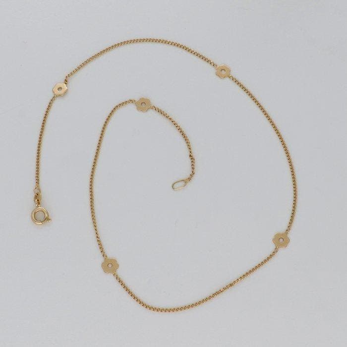 Halsketting - 14 karaat Geel goud, Handtassen en Accessoires, Kettingen