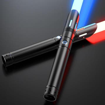 Sabre laser 2-en-1 RGB 102cm - Set de 2 - Retour client -40%, Collections, Verzenden