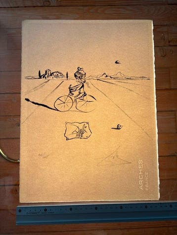 Salvador Dali (1904-1989) - Cycliste surréaliste — de la