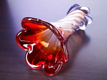 Vintage Sommerso, Uran Glass - Vaas - Glas, Antiek en Kunst