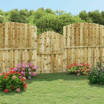 vidaXL Poort 100x150 cm geïmpregneerd grenenhout, Verzenden, Nieuw