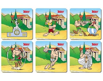 Asterix & Obelix Olympische Spelen Onderzetters (6 stuks), Ophalen of Verzenden, Nieuw