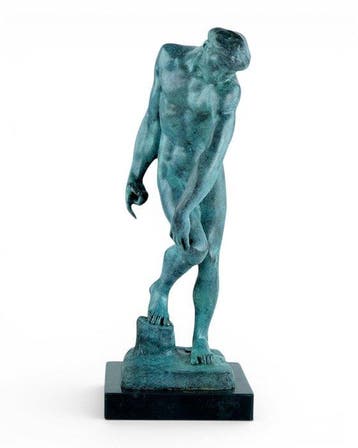 Auguste Rodin (1840-1917) - after - sculptuur, Adam - 30 cm