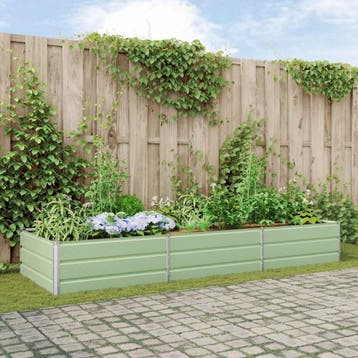 vidaXL Plantenbak Pastelgroen 290 x 100 x 45 cm, Verzenden, Nieuw