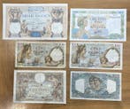 Frankrijk. - 14 banknotes - various dates (Zonder