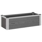 vidaXL Verhoogde plantenbak Grijs 75 x 30 x 22 cm WPC en, Tuin en Terras, Verzenden, Nieuw