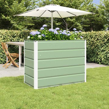vidaXL Plantenbak Pastelgroen 100 x 50 x 77 cm Gegevens, Tuin en Terras, Verzenden, Nieuw