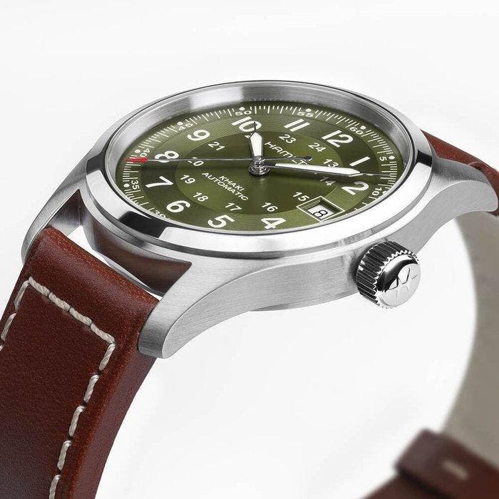 Hamilton - Khaki Field 38 mm - H704555600 - Heren - 2026, Handtassen en Accessoires, Horloges | Heren