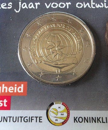België. 2 Euro 2015 Europees Jaar voor Ontwikkeling (NL +