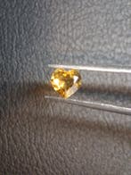 Natural Citrine Gemstone – Faceted Heart Cut 6x6 mm Yellow |, Verzenden