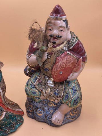 Beeldje, Divinités Japonnaise - 30 cm - Keramiek
