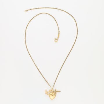 Ketting met hanger - 18 karaat Geel goud